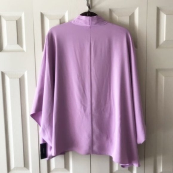 NEW Alfani Plus-Size Lilac Dolman-Sleeve Top - Picture 6 of 8
